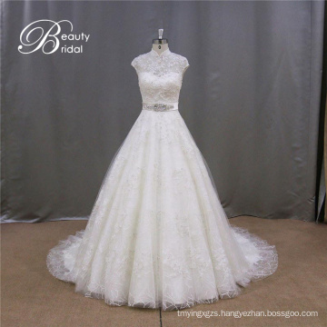 New Arrival Modest High Neck Wedding Dress Online Shop